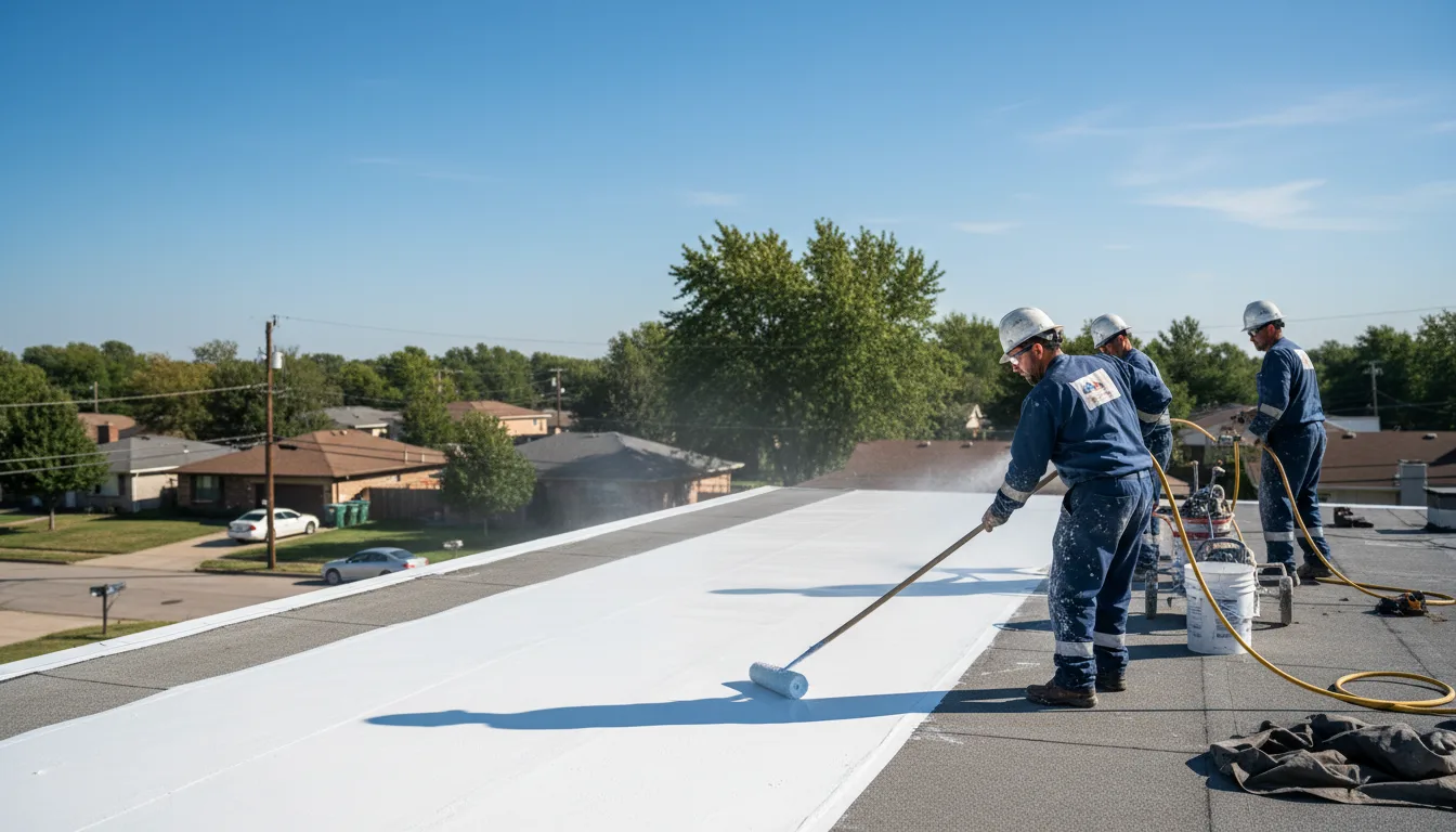Commercial roof coating in Eau Claire, WI near me